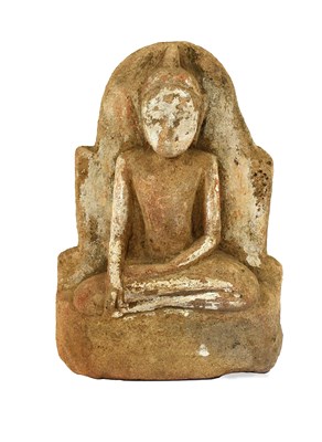 Lot 307 - A South East Asian Carved Red Sandstone...