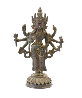 Lot 189 - A Sino-Tibetan Bronze Figure of...