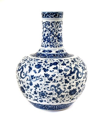 Lot 287 - A Chinese Porcelain Tianqiuping Vase, Qianlong...