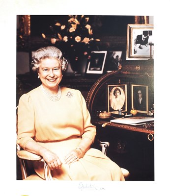 Lot 133 - Queen Elizabeth II Signed Photograph. A large...