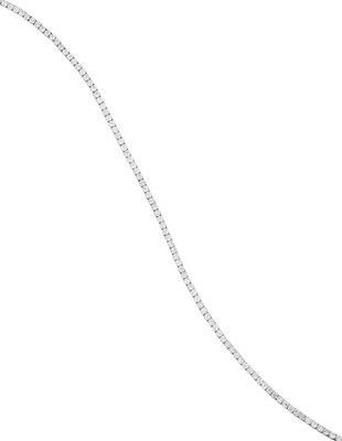 Lot 2085 - A Diamond Rivière Necklace the ninety-six...