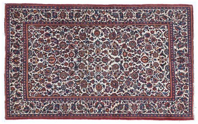 Lot 192 - Kashan Rug Central Iran, Circa 1940 The ivory...