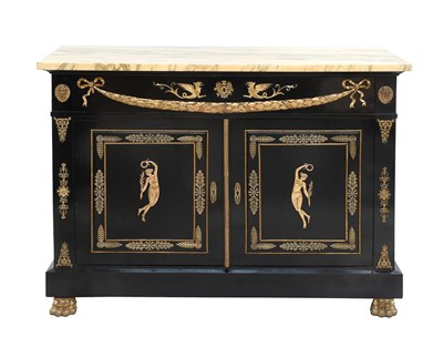 Lot 531 - A Napoleon III Ebonised and Gilt Metal Mounted...