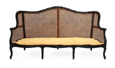 Lot 1300 - A Mid 20th Century Ebonised Faux Bamboo...