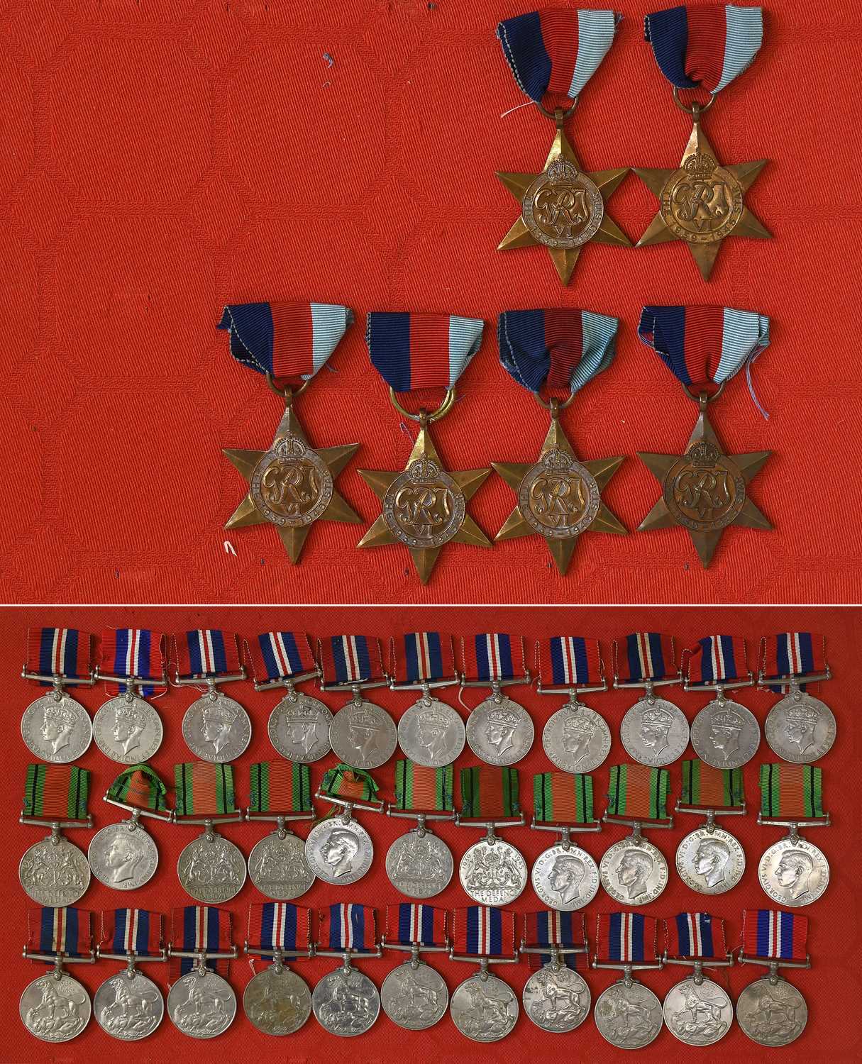Lot 196 - Thirty Nine Single Second World War Medals,
