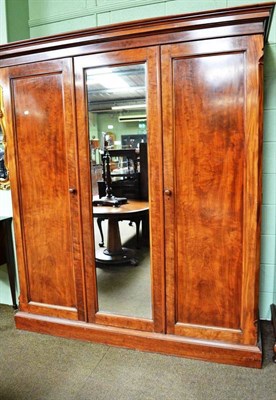 Lot 629 - Victorian mahogany wardrobe