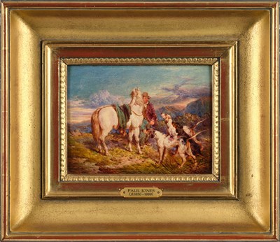 Lot 1092 - Paul Jones (act.1855-1888) Rustic figure with...