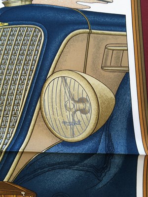 Lot 1041 - Hermès Silk Scarf, Automobile depicting early...
