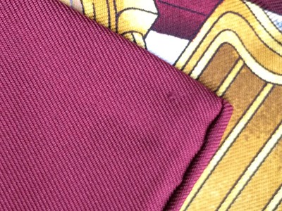 Lot 1041 - Hermès Silk Scarf, Automobile depicting early...
