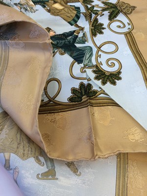 Lot 1040 - Hermès Silk Scarf, Joies D'Hiver Designed by...