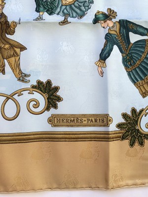 Lot 1040 - Hermès Silk Scarf, Joies D'Hiver Designed by...