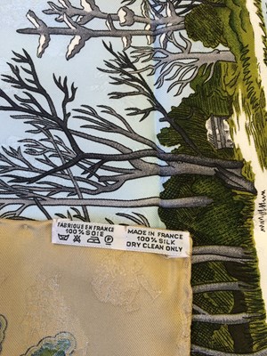 Lot 1040 - Hermès Silk Scarf, Joies D'Hiver Designed by...