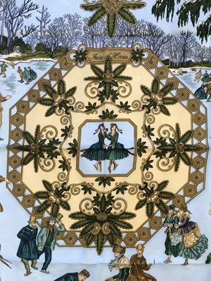 Lot 1040 - Hermès Silk Scarf, Joies D'Hiver Designed by...