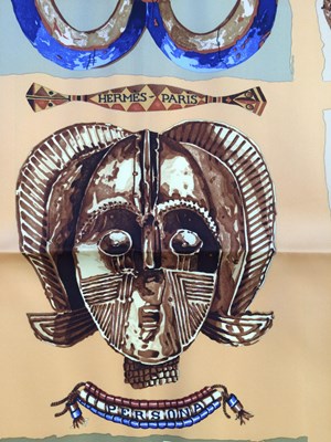 Lot 1042 - Hermès Silk Scarf, Persona Designed by Loic...