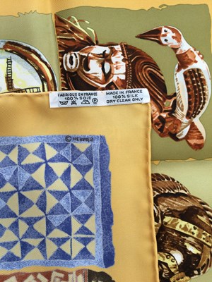 Lot 1042 - Hermès Silk Scarf, Persona Designed by Loic...