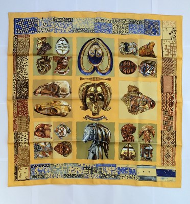 Lot Hermès Silk Scarf, Persona Designed by Loic...