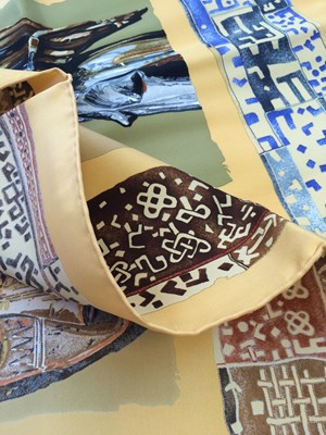 Lot 1042 - Hermès Silk Scarf, Persona Designed by Loic...