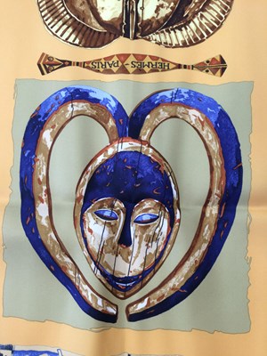 Lot 1042 - Hermès Silk Scarf, Persona Designed by Loic...