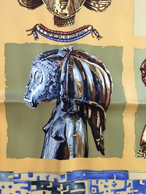 Lot 1042 - Hermès Silk Scarf, Persona Designed by Loic...