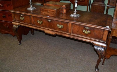 Lot 635 - Georgian style walnut buffet