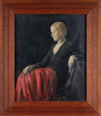 Lot 1009 - Jacob Kramer (1892-1962) "Betty" Signed,...