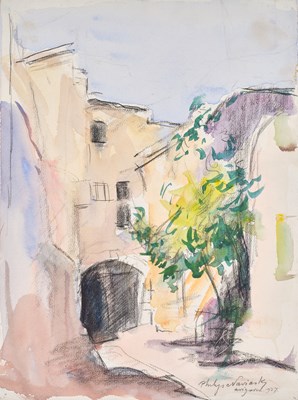 Lot 1004 - Philip Naviasky (1894-1983) Boats in harbour...