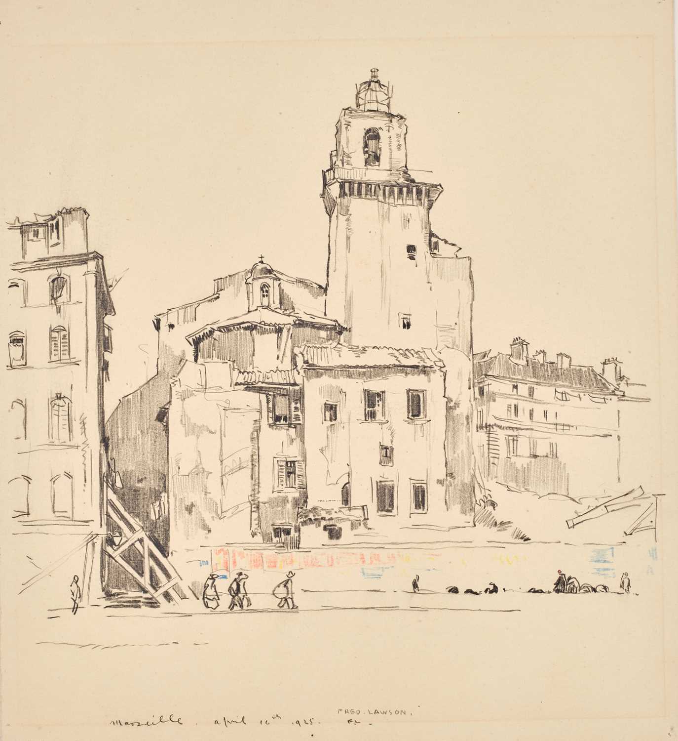 Lot 1003 - Frederick (Fred) Lawson (1888-1968) "Marseille"...