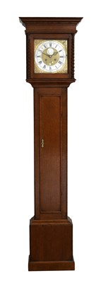 Lot 397 - An Oak Eight Day Centre Seconds Longcase Clock,...