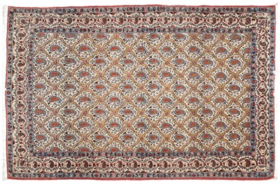 Lot 196 - Ghom Rug Central Iran, Circa 1950 The diamond...