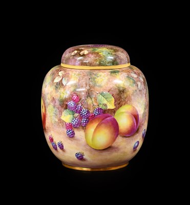 Lot 315 - A Royal Worcester Porcelain Ginger Jar and...