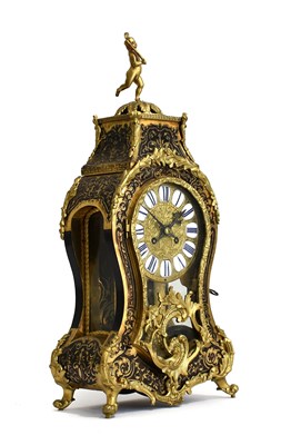 Lot 214 - A French "Boulle" Striking Mantel Clock, circa...