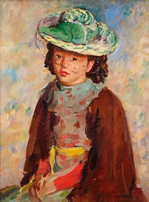 Lot 134 - Phillip Naviasky (1894-1983) Girl seated...