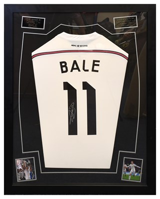 Lot 3011 - Garth Bale Signed Real Madrid Football Shirt