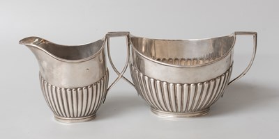 Lot 34 - A Victorian Silver Cream-Jug and Sugar-Bowl,...
