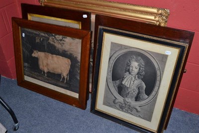 Lot 691 - A print of a bull and Royalty etc (7)