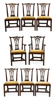Lot 511 - A Set of Eight (6+2) George III Carved...