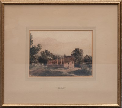 Lot 1014 - Peter de Wint (1784-1849) Figures outside a...
