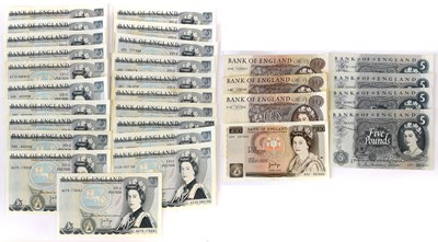 Lot 505 - Assorted Bank of England Five and Ten Pound...