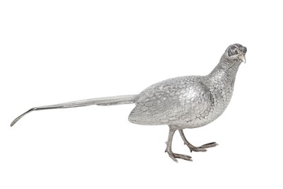 Lot 2183 - An Elizabeth II Silver Model of a Pheasant