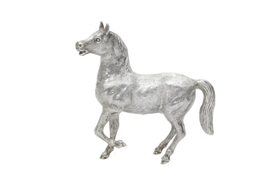 Lot 2189 - An Elizabeth II Silver Model Horse