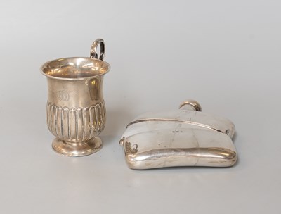 Lot 67 - An Edward VII Silver Spirit-Flask, Maker's...