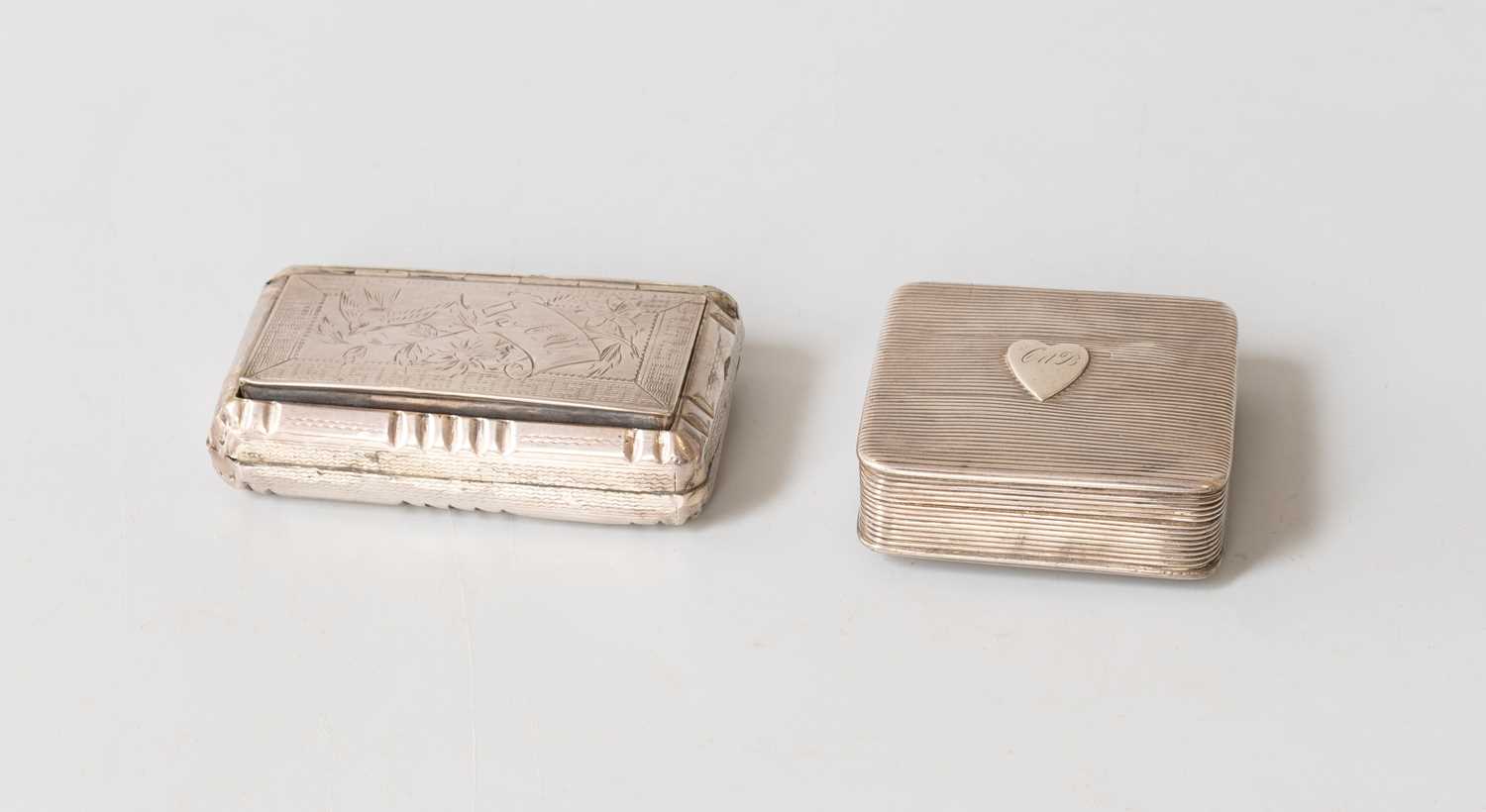 Lot 90 - A Dutch Silver Box and a French Silver...
