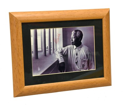 Lot 3120 - Nelson Mandela Autographed Photograph