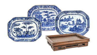 Lot 125 - A Chinese Porcelain Dish, Qianlong, of canted...