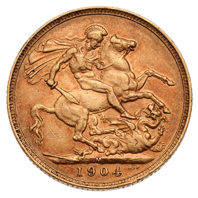 Lot 326 - Edward VII, Sovereign 1904; very fine