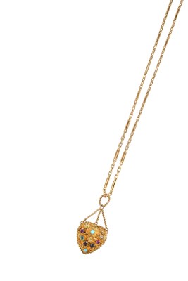 Lot 2144 - A Georgian 'Regard' Locket on Chain the matte...