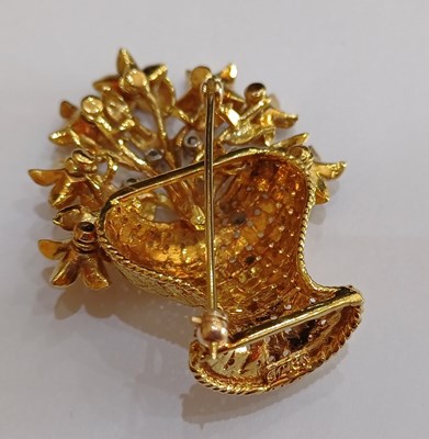 Lot 2038 - A Multi-Gem Set Giardinetti 'Dearest' Brooch...