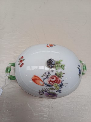 Lot 221 - A Meissen Marcolini Poreclain Sucrier, of oval...