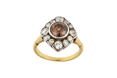 Lot 2147 - A Diamond Cluster Ring the round brilliant cut...