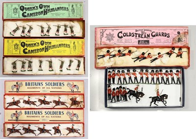 Lot 3328 - Britains Regiments Of All Nations Two Set 44 The Queens Bays